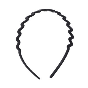 Unique Bargains Women's Classic Elegant Frosted Wavy Hairband 5.51"x4.72" 1 Pc - 1 of 4