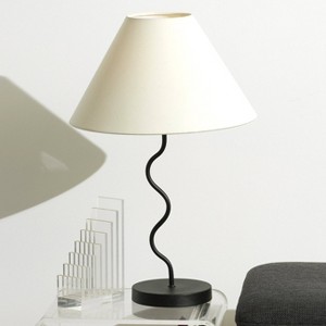 Brightech Squiggle Mid-Century (Includes LED Light Bulb) Table Lamp Matte Black - 1 of 4
