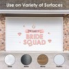 Big Dot of Happiness Bride Squad - Peel and Stick Rose Gold Bridal Shower or Bachelorette Party Decoration - Wall Decals Backdrop - 2 of 4