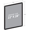 Azar Displays Black Window Sign Holder Frame with Suction Cups 22” x 28” - 4 of 4