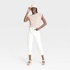 Women's Extended Shoulder T-Shirt - A New Day™ Beige XS