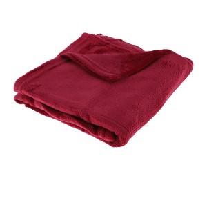 Unique Bargains Blanket Simple Coral Fleece 39"x28" - 1 of 4