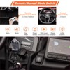 Ride on UTV with RC for Kids, 2 Seats Width Electric Vehicle, EVA Wheels,Music,Head+Tail Light, Licensed by CAN-AM UTV - 4 of 4