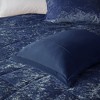 Sapphtopaz Bedding Comforter Set Velvet Solid Color Diamond Quilting Reversible Quilt Set with Throw Pillow - 2 of 4