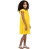 Girls Ruffle Cap Sleeve Knee Length Babydoll Dress - 24sevenKid™ - 2 of 4