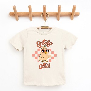 The Juniper Shop Groovy Chick Checkered Toddler Short Sleeve Tee - 1 of 2