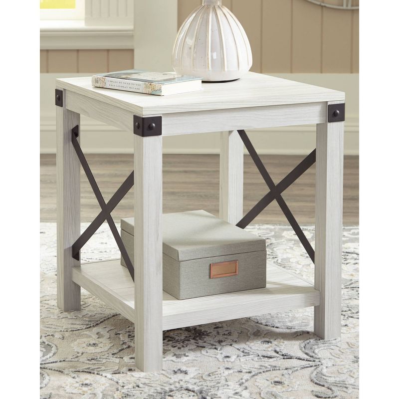 Bayflynn Square End Table White - Signature Design by Ashley, 2 of 9