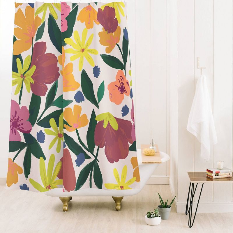 Oris Eddu Floral Magic Shower Curtain - Deny Designs, 3 of 5