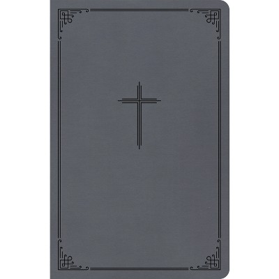 CSB Thinline Bible, Value Edition, Charcoal Leathertouch - by  Csb Bibles by Holman (Leather Bound)