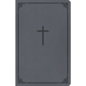CSB Thinline Bible, Value Edition, Charcoal Leathertouch - by  Csb Bibles by Holman (Leather Bound) - 1 of 1