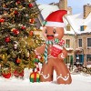 7.9 FT Lighted Christmas Inflatable Decoration, Inflatable Gingerbread Man Outdoor Decoration, Funny Blow Up Yard Decorations with Built-in LED Lights - 4 of 4