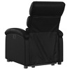 vidaXL Black Faux Leather Stand-Up Recliner Chair - Electric Lift, Manual Recline, Padded Seating with Side Pocket, Sturdy Frame - 4 of 4