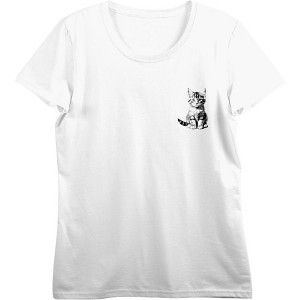 Black Cat Adult Crew Neck Short Sleeve Tee - 1 of 3