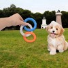 Alilang Dog Chew Toy TPR Material Rings Set of Three Durable Tug-of-war Interactive Toy - 3 of 4
