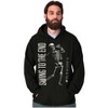 Funny Swing to the End Skeleton Golf Hoodie Hooded Sweatshirt Men Brisco Brands - 3 of 4
