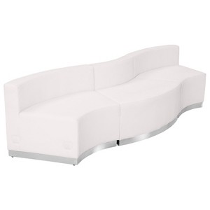 Flash Furniture HERCULES Alon Series LeatherSoft Reception Configuration, 3 Pieces - 1 of 4