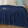 Joyfy Queen Size Blanket for Bed, Soft Warm Blue Fleece Blankets Gifts for Women Men Mom, Cozy Cute Soft Throw 90x90 Inches - 3 of 4