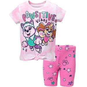 Paw Patrol Everest Skye Skye and Everest Graphic T-Shirt & Shorts Pink - 1 of 4