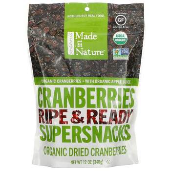 Made in Nature Organic Dried Cranberries, Ripe & Ready Supersnacks, 12 oz (340 g)