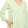 Women's Empire Cut V-Neck Tunic Top - 4 of 4