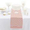 Big Dot of Happiness Pink Checkered Party - Petite Paper Table Runner - 12 x 60 inches - 2 of 4