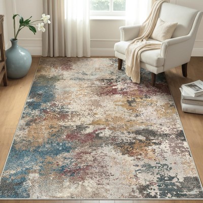 Abynow Medallion Faded Persian Indoor Area Rug