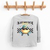The Juniper Shop I'm Just Here For the Chicks Checkered Toddler Long Sleeve Tee - 2 of 4