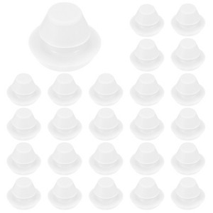Unique Bargains Silicone Rubber Corrosion-Resistant Nap-in Locking Hole Plugs White - 1 of 4