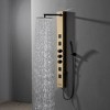 BWE 4-Jet Rainfall Shower Panel System with Rainfall Shower Head and Shower Wand - 3 of 4