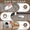 Washable Hallway Runner Rug Modern Abstract Accent Carpet Non-Slip Backing Non-Shedding Contemporary Striped Transitional Rug Runner - 3 of 4
