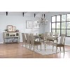 Kings Brand Furniture – Hamlin Upholstered Dining Room Chair - Set of 2 - Champagne - 3 of 3