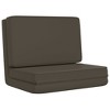 VidaXL Folding Floor Chair Anthracite Faux Leather - 2 of 4