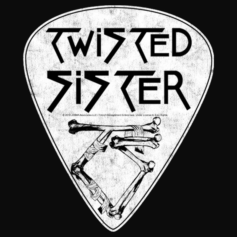 Men's Twisted Sister Guitar Pick Logo Tank Top, 2 of 6