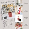 Evideco French Home Goods Stylish Toilet Brush and Holder Set with Natural Bamboo handle - 3 of 4