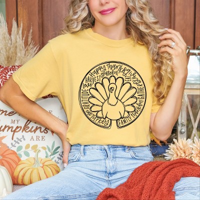 Simply Sage Market Turkey Circle Garment Dyed Tee