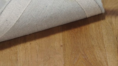 Handmade Brown and Green Wool Square Area Rug, 6' x 6'