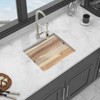 Quartz Kitchen Sink - 21x18in White granite composite Workstation undermount kitchen sink - 2 of 4