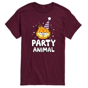 Men's - Garfield - Garfield Party Animal Short Sleeve Graphic T-Shirt - 1 of 4
