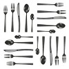 20pc Stainless Steel Baily Silverware Set Black - MegaChef: Flatware Set, Service for 4, Dishwasher-Safe - 2 of 4