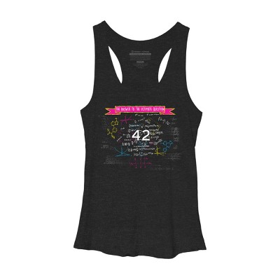 Women's Design By Humans The answer to the ultimate question 42 By Bomdesignz Racerback Tank Top