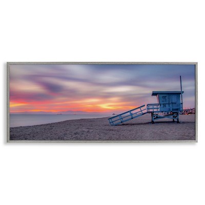 Stupell Industries Beach Hut Sunset Horizon, 24" x 10"