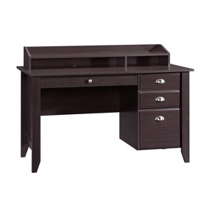 HomeStock Shoal Creek Computer Desk Black – Jamocha Wood, 53.15” L x 23.47” W x 36.26” H - 1 of 4