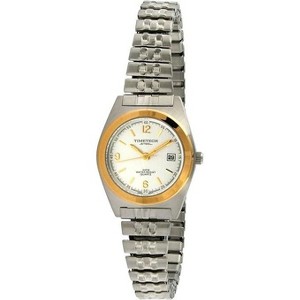 TIMETECH Women's Water Resistant Two-Tone Stainless Steel Expansion Watch - 1 of 3
