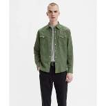 Levi's® Men's Lynwood Striped Long Sleeve Button-Down Shirt - Forest Green