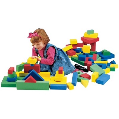 Creativity Street Blocks, Assorted Shapes and Colors, Set of 152