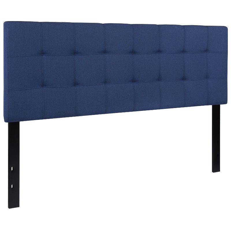 Flash Furniture Bedford Tufted Upholstered Queen Size Headboard in Navy Fabric, 4 of 10