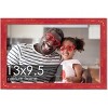 PosterPalooza | Photo Size Shabby Chic Red Picture Frame - UV Acrylic, Foam Board Backing, Hanging Hardware - 2 of 4