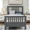 Whisen Wood Twin Size Platform Bed with Headboard and Footboard - 2 of 4