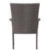 DSVIMOY Garden Patio Chairs, All Weather Outdoor Dining Chairs for Garden, Poolsides, Brown Multi, 25"*25.25"*35.25" - 2 of 4