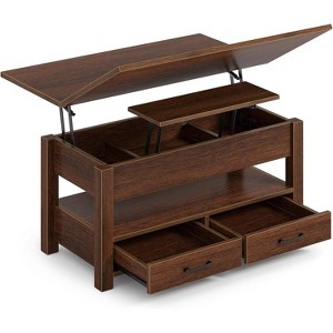 Adjustable Height Coffee Table - Converts to Dining/Desk w/ Hidden Storage, Modern Minimalist - 1 of 4